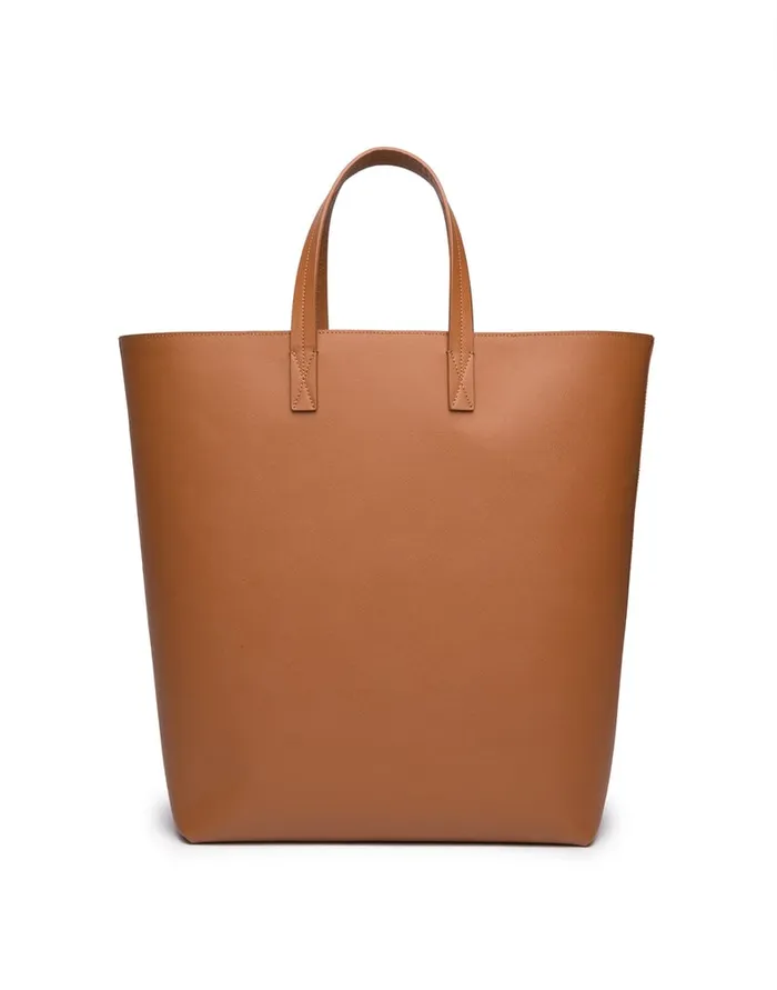 La Doublej Shopper Tote Bag Marrone In Saffiano Leather Women Bags and Pochettes