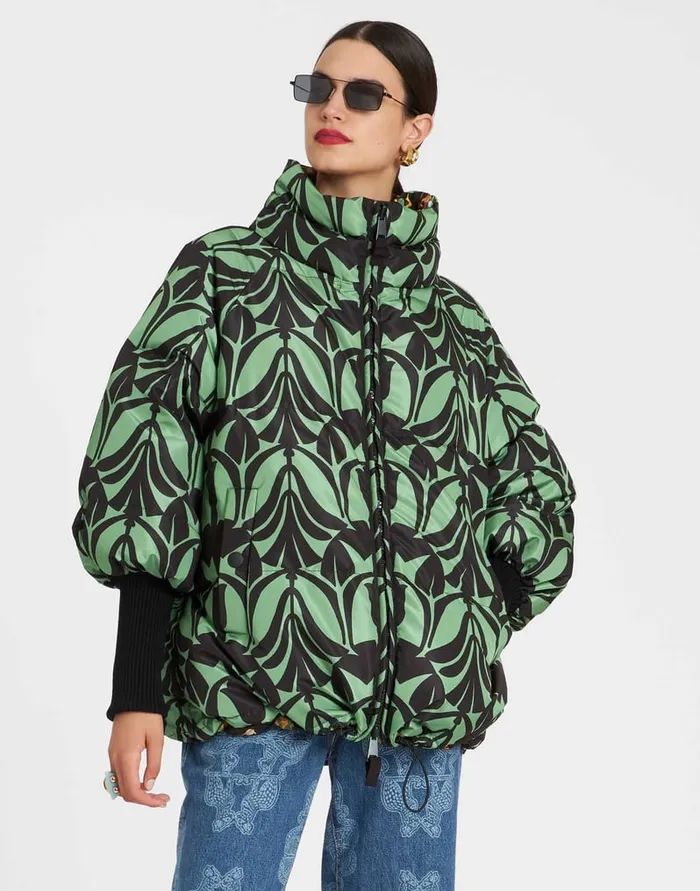 La Doublej St Moritz Jacket Papyrus Green In Light Faille Women Outerwear