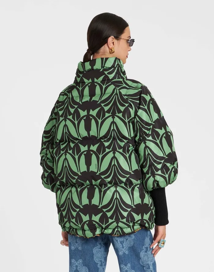 La Doublej St Moritz Jacket Papyrus Green In Light Faille Women Outerwear
