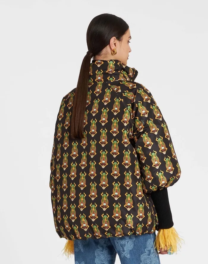 La Doublej St Moritz Jacket Papyrus Green In Light Faille Women Outerwear