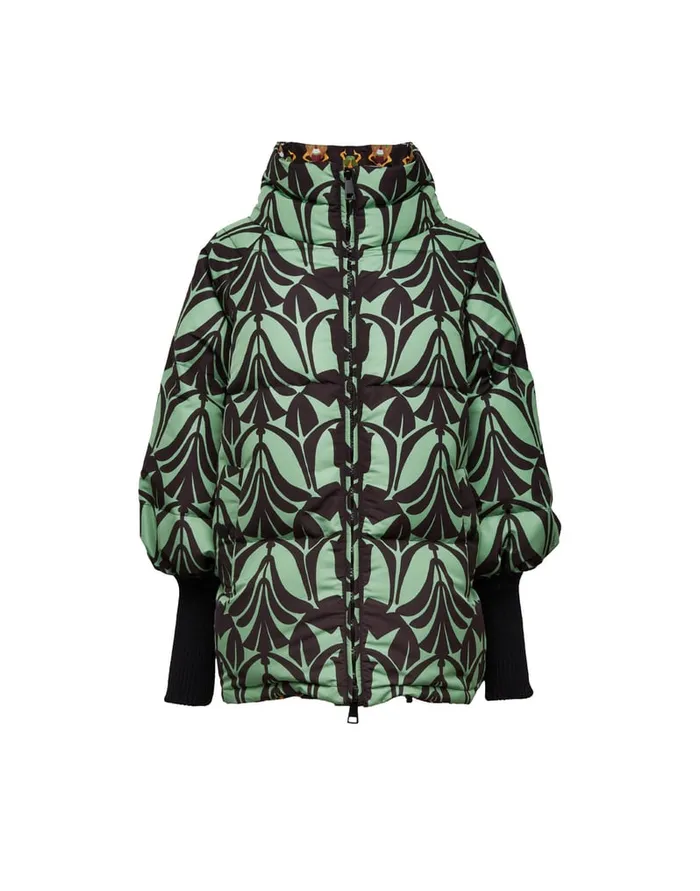 La Doublej St Moritz Jacket Papyrus Green In Light Faille Women Outerwear