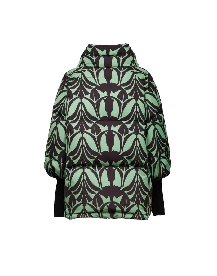 La Doublej St Moritz Jacket Papyrus Green In Light Faille Women Outerwear