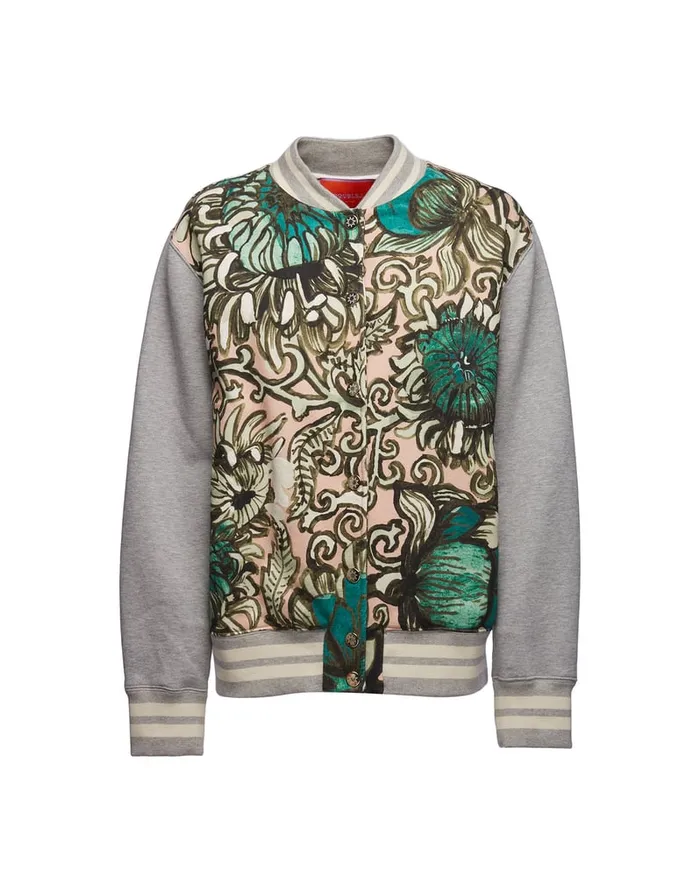 La Doublej Varsity Bomber Anemone Pink In Jersey Harvey Women TShirts and Sweatshirts