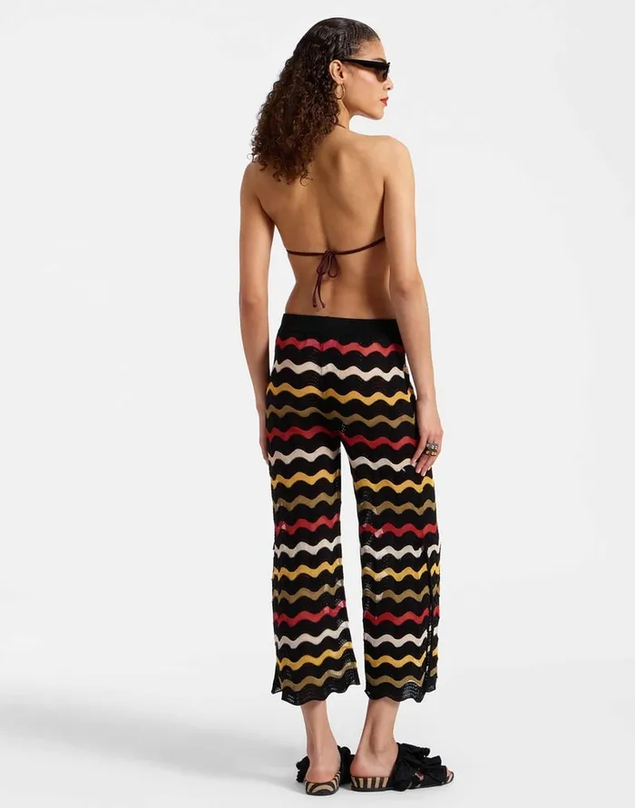La Doublej Zephyr Pants Black In Lace Women Shorts and Pants