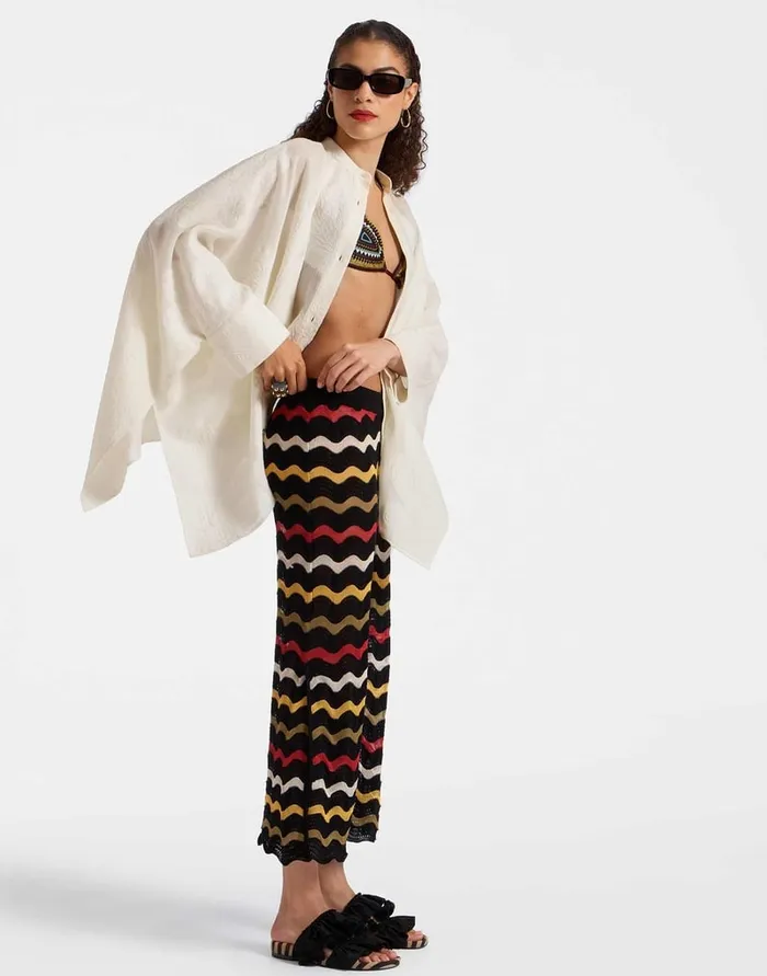 La Doublej Zephyr Pants Black In Lace Women Shorts and Pants