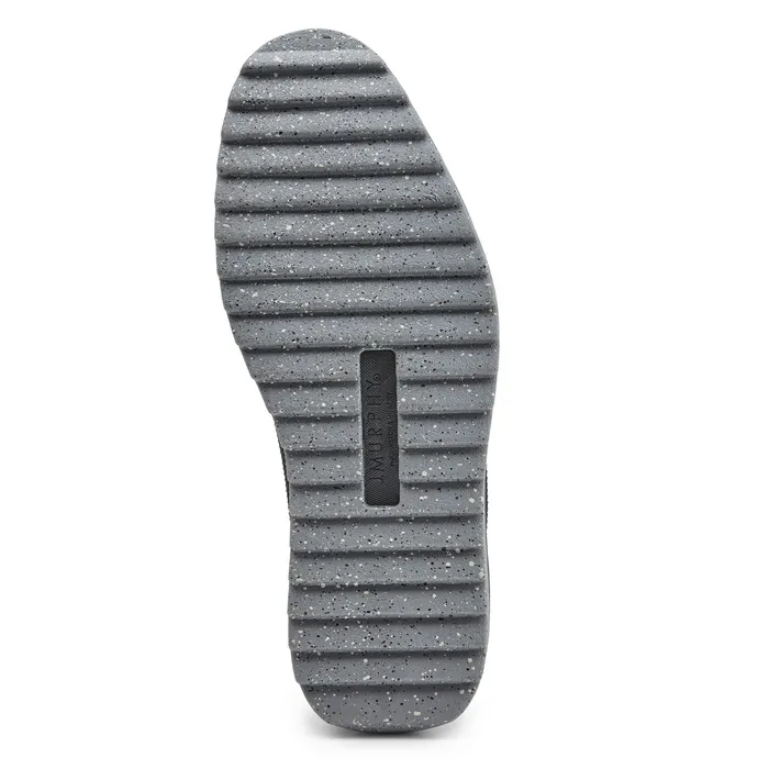 LaceUps Duncan Knit Plain Toe Black KnitCamoEmbossed Leather Johnston and Murphy Men