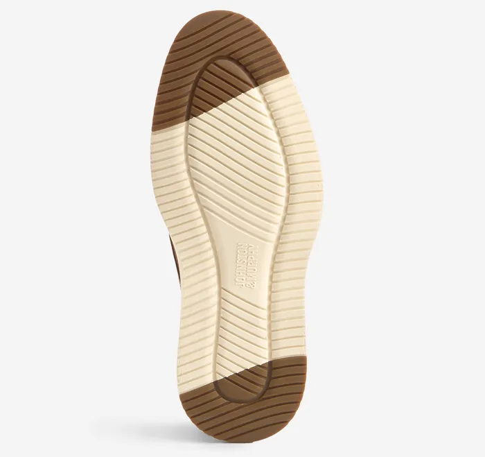 LaceUps Men Upton Perfed Plain Toe Brown Oiled Full Grain Johnston and Murphy