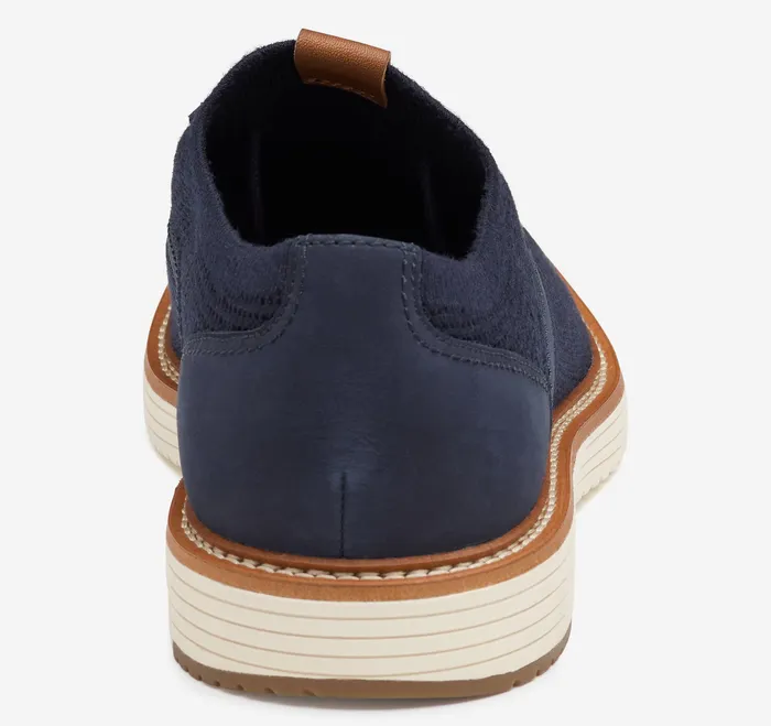 LaceUps Upton Knit Plain Toe Navy Knit 8211 Johnston and Murphy Men