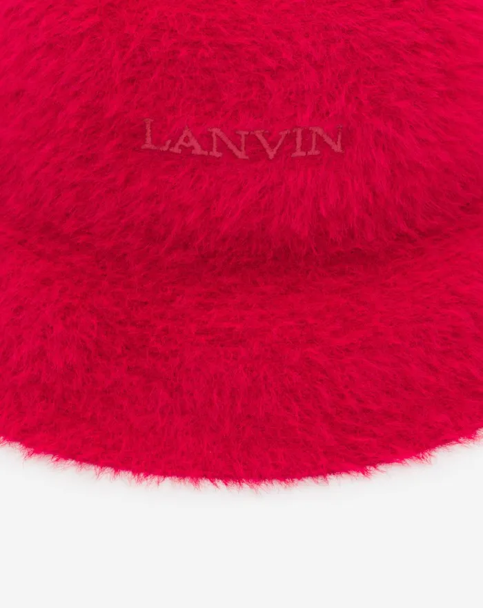 Lanvin Cotton Bucket Hat Poppy Red Women Lanvin Hats
