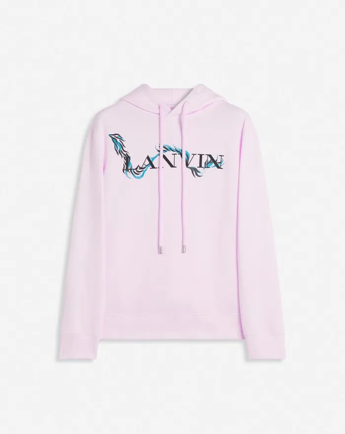 Lanvin Print Hoodie Pink 2 Women Lanvin TShirts and Sweatshirts