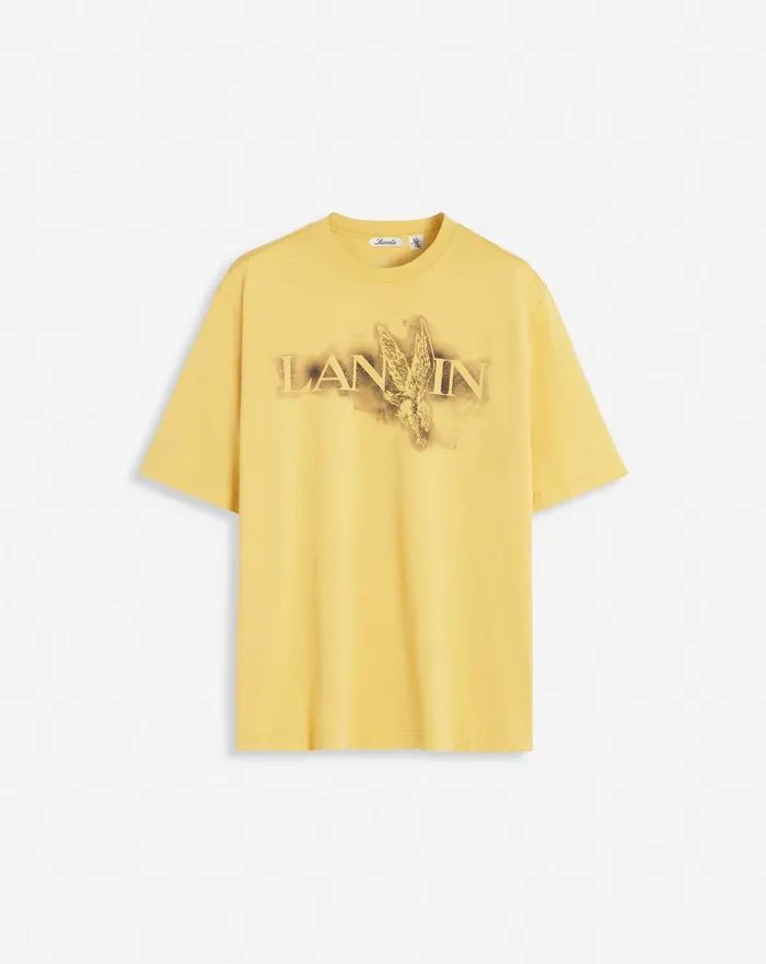 Lanvin X Future Classic Eagle Print Tshirt Corn Men Lanvin Tshirts and Polos
