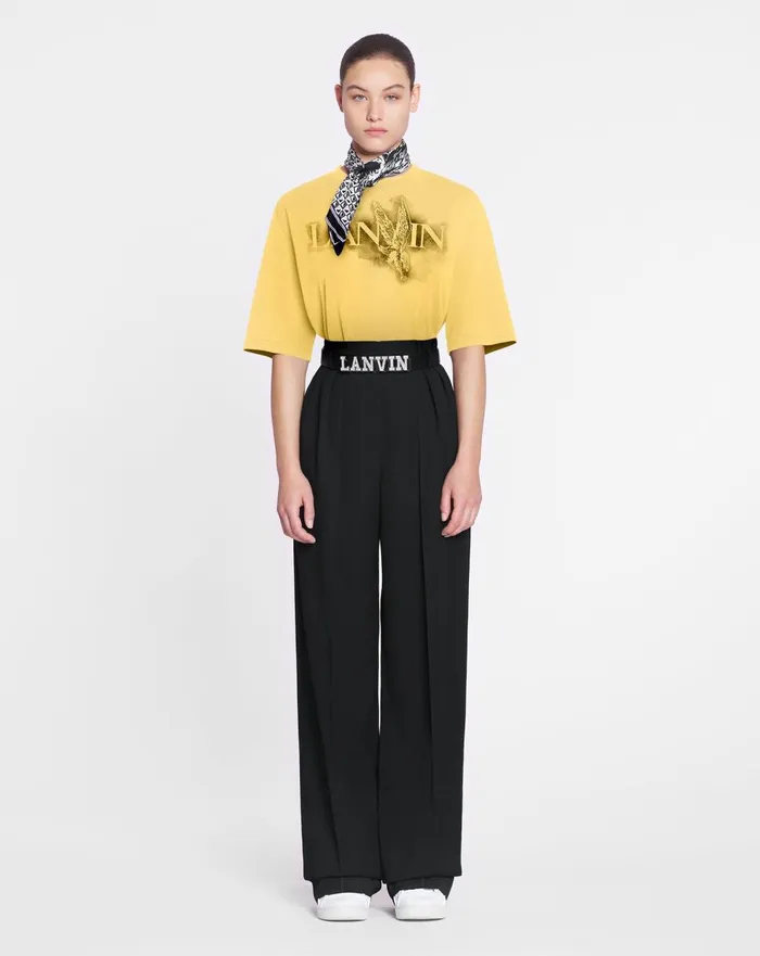 Lanvin X Future Classic Eagle Print Tshirt Corn Men Lanvin Tshirts and Polos Lanvin X Future Classic Eagle Print Tshirt Corn Men Lanvin Tshirts and Polos