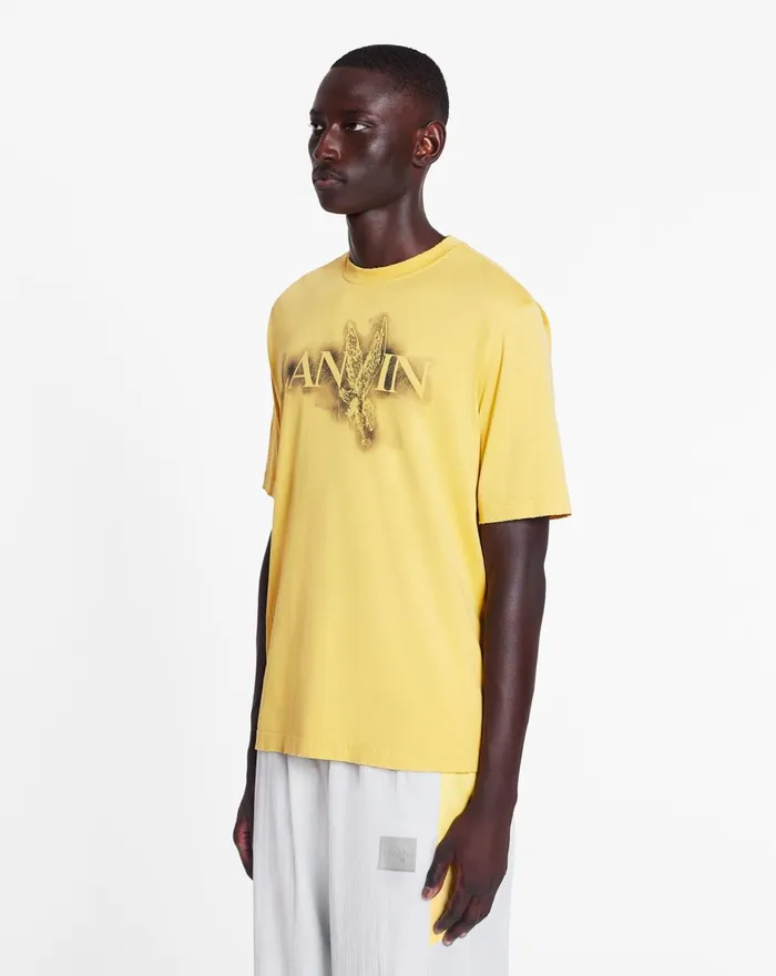 Lanvin X Future Classic Eagle Print Tshirt Corn Men Lanvin Tshirts and Polos Lanvin X Future Classic Eagle Print Tshirt Corn Men Lanvin Tshirts and Polos