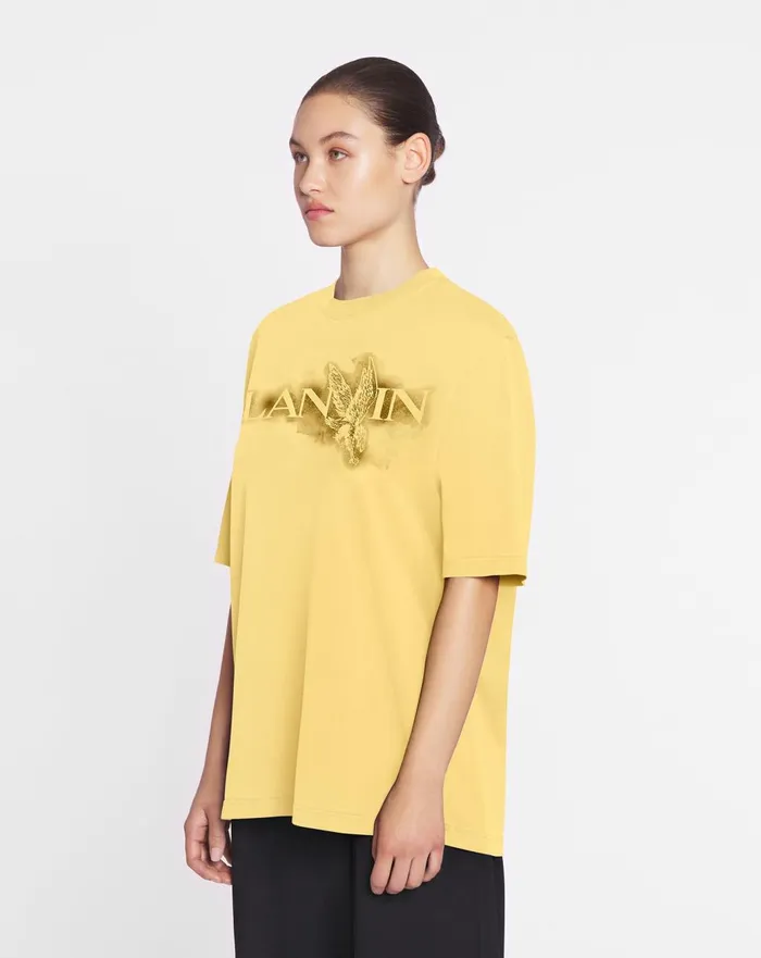 Lanvin X Future Classic Eagle Print Tshirt Corn Men Lanvin Tshirts and Polos Lanvin X Future Classic Eagle Print Tshirt Corn Men Lanvin Tshirts and Polos