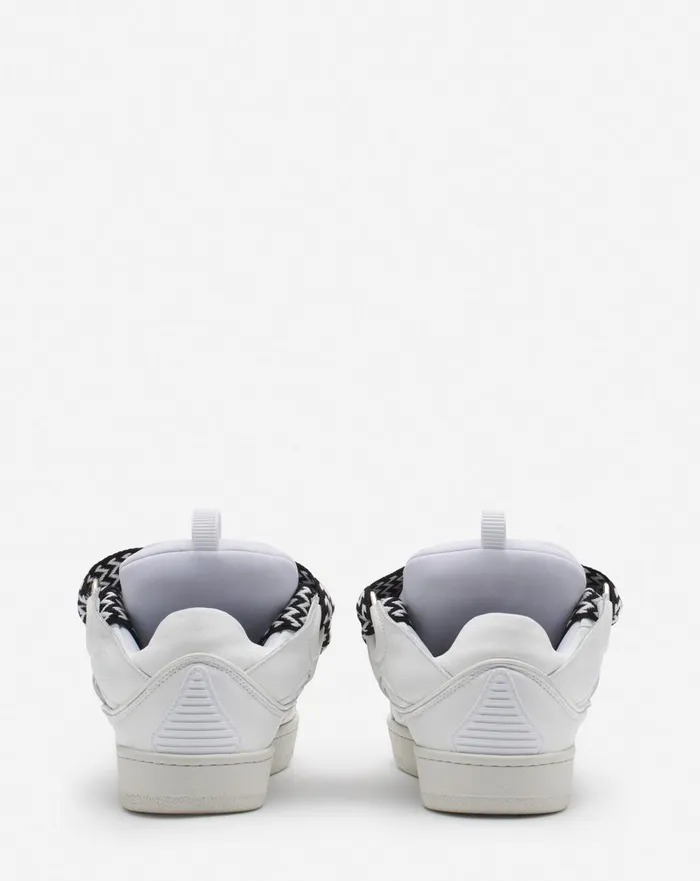 Lanvin X Future Curb 30 Leather Sneakers For Men Whiteblack Men Lanvin Curb Lanvin X Future Curb 30 Leather Sneakers For Men Whiteblack Men Lanvin Curb