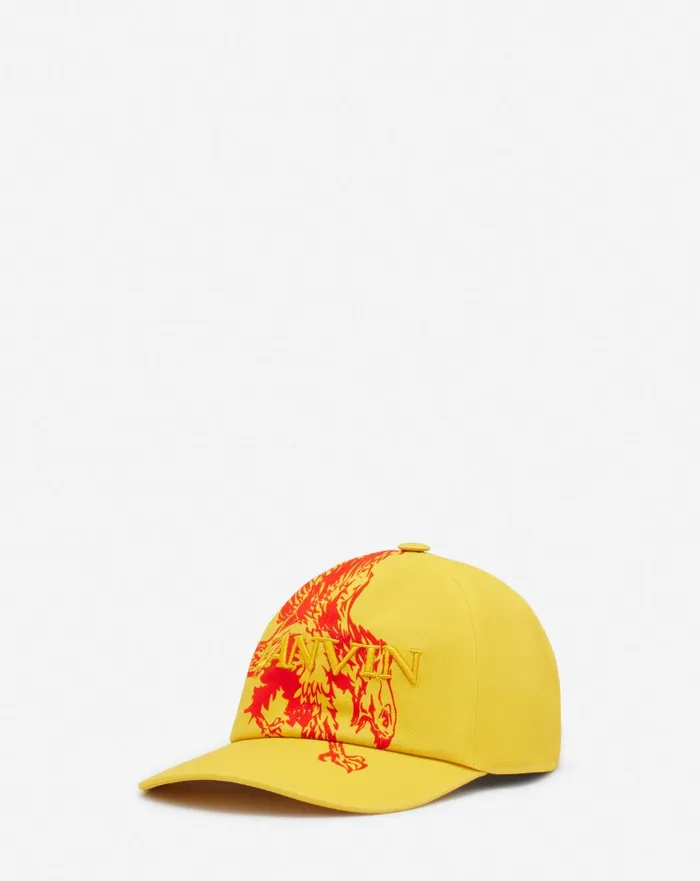 Lanvin X Future Eagle Cotton Cap Cornbright Orange Women Lanvin Hats