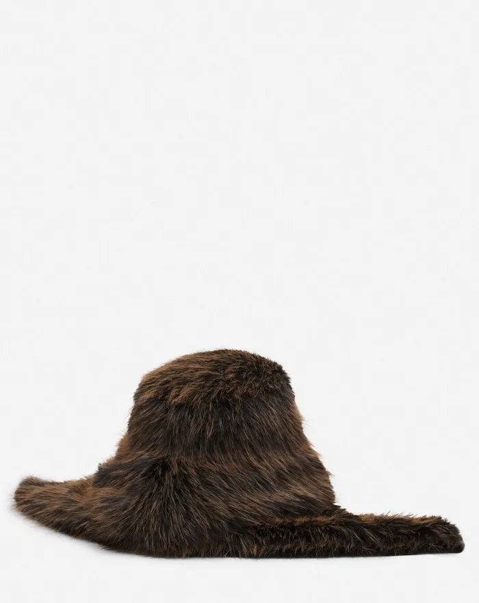 Lanvin X Future Faux Fur Fisherman Hat Dark Brown Men Lanvin Hats Lanvin X Future Faux Fur Fisherman Hat Dark Brown Men Lanvin Hats