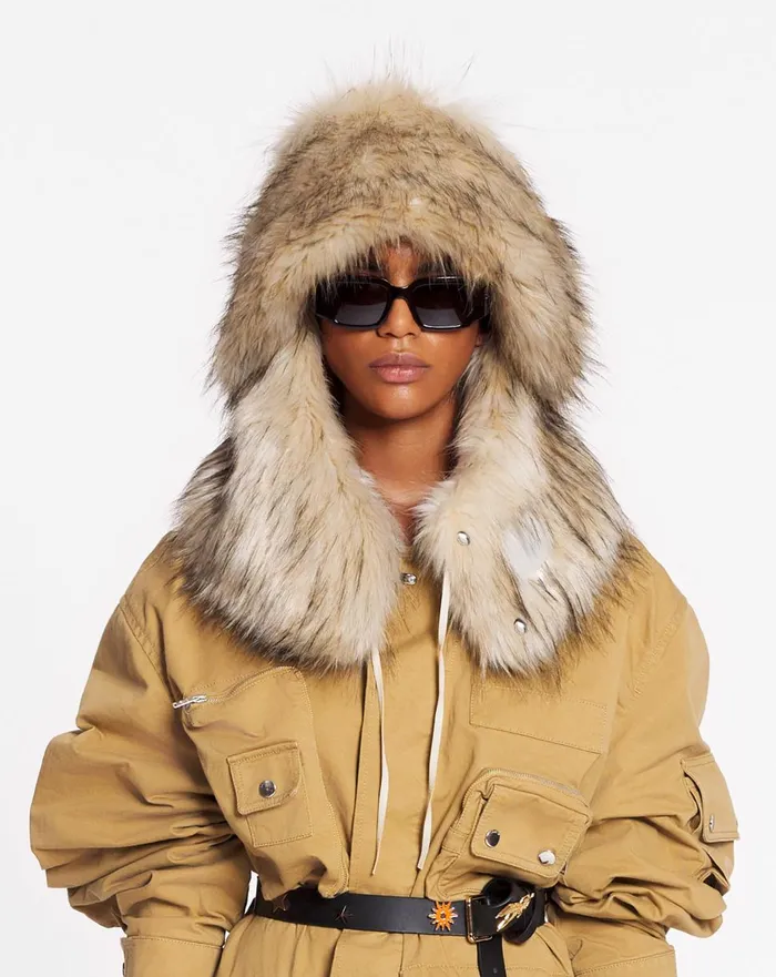 Lanvin X Future Faux Fur Fisherman Hat Sandchalk Men Lanvin Hats