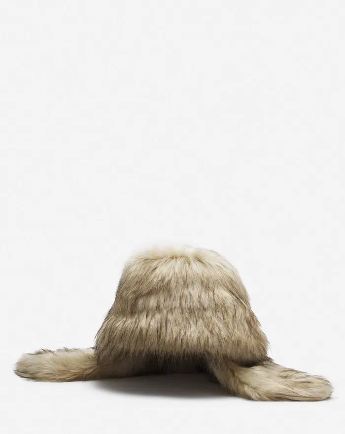 Lanvin X Future Faux Fur Fisherman Hat Sandchalk Men Lanvin Hats