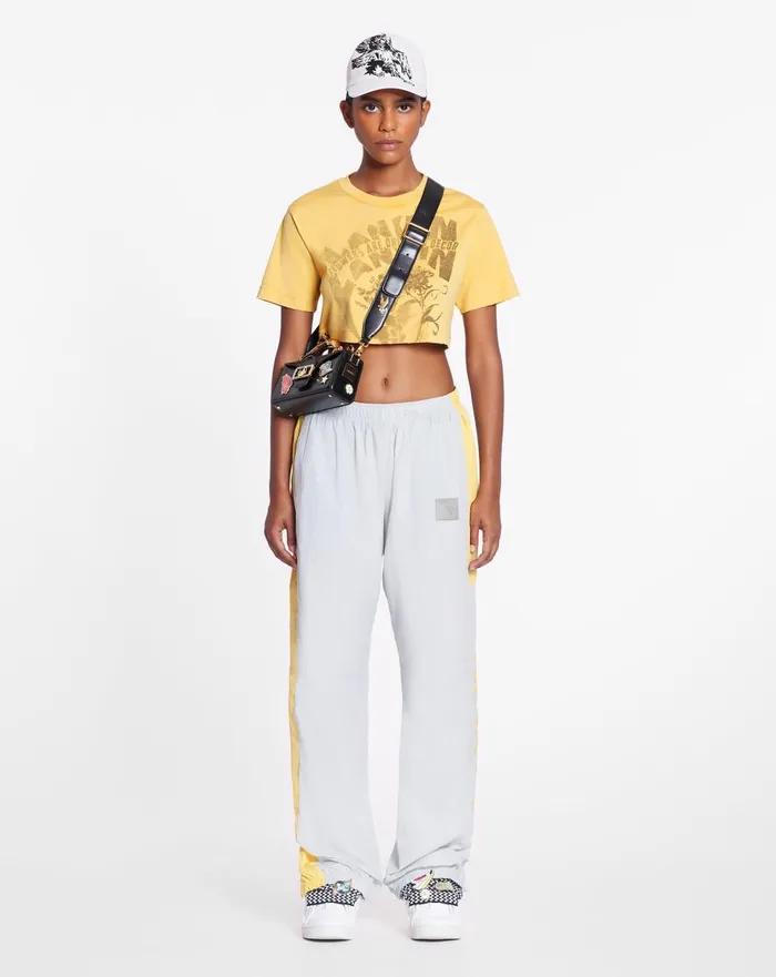 Lanvin X Future Jogging Pants With Contrasting Stripes Eagle Grey Men Lanvin Coats and Jackets Lanvin X Future Jogging Pants With Contrasting Stripes Eagle Grey Men Lanvin Coats and Jackets