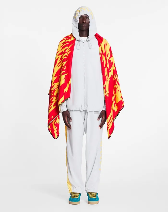 Lanvin X Future Jogging Pants With Contrasting Stripes Eagle Grey Men Lanvin Coats and Jackets Lanvin X Future Jogging Pants With Contrasting Stripes Eagle Grey Men Lanvin Coats and Jackets