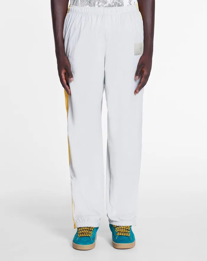 Lanvin X Future Jogging Pants With Contrasting Stripes Eagle Grey Men Lanvin Coats and Jackets Lanvin X Future Jogging Pants With Contrasting Stripes Eagle Grey Men Lanvin Coats and Jackets