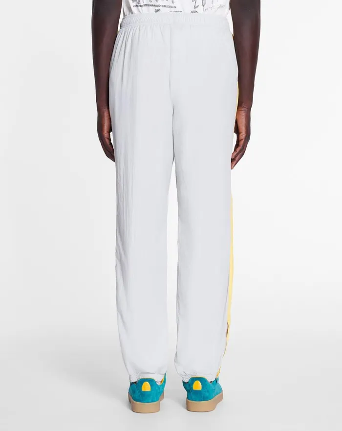 Lanvin X Future Jogging Pants With Contrasting Stripes Eagle Grey Men Lanvin Coats and Jackets Lanvin X Future Jogging Pants With Contrasting Stripes Eagle Grey Men Lanvin Coats and Jackets