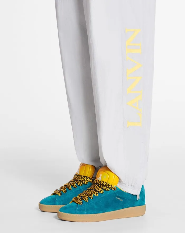 Lanvin X Future Jogging Pants With Contrasting Stripes Eagle Grey Men Lanvin Coats and Jackets Lanvin X Future Jogging Pants With Contrasting Stripes Eagle Grey Men Lanvin Coats and Jackets