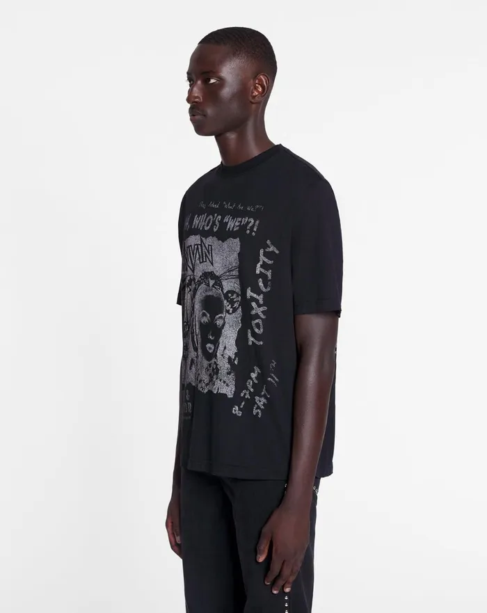 Lanvin X Future Unisex Classic Printed Tshirt Black Women Lanvin TShirts and Sweatshirts Lanvin X Future Unisex Classic Printed Tshirt Black Women Lanvin TShirts and Sweatshirts