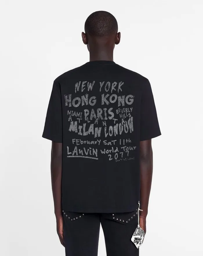 Lanvin X Future Unisex Classic Printed Tshirt Black Women Lanvin TShirts and Sweatshirts Lanvin X Future Unisex Classic Printed Tshirt Black Women Lanvin TShirts and Sweatshirts