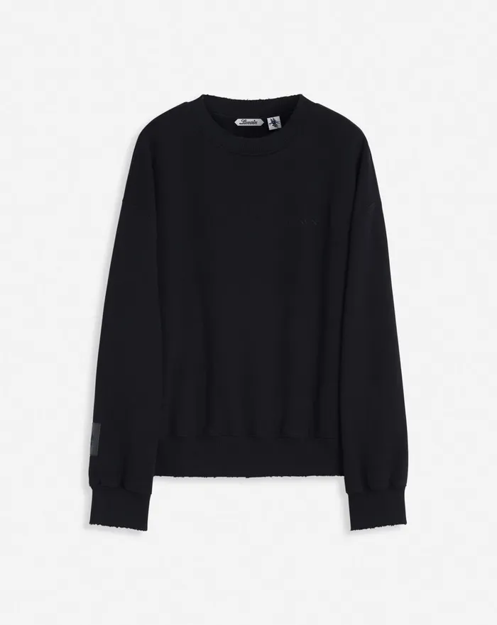 Lanvin X Future Unisex Loosefit Printed Sweatshirt Black Women Lanvin TShirts and Sweatshirts