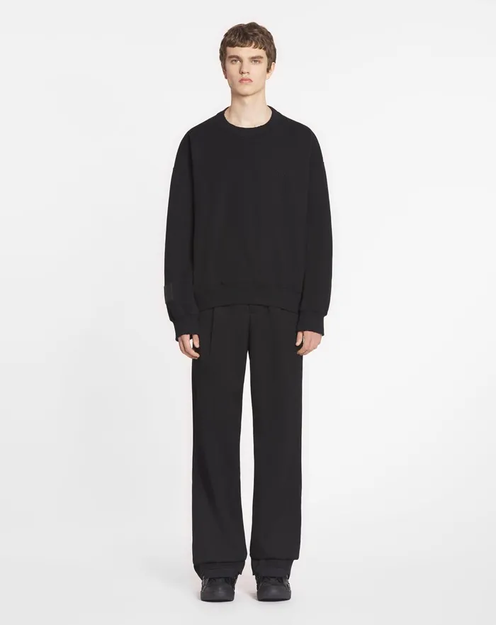 Lanvin X Future Unisex Loosefit Printed Sweatshirt Black Women Lanvin TShirts and Sweatshirts