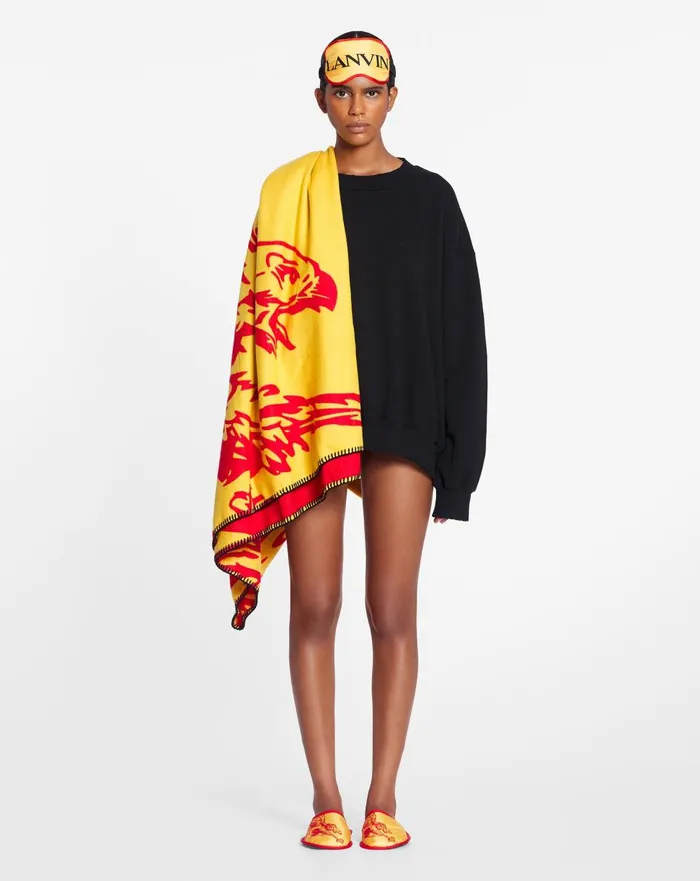 Lanvin X Future Unisex Loosefit Printed Sweatshirt Black Women Lanvin TShirts and Sweatshirts