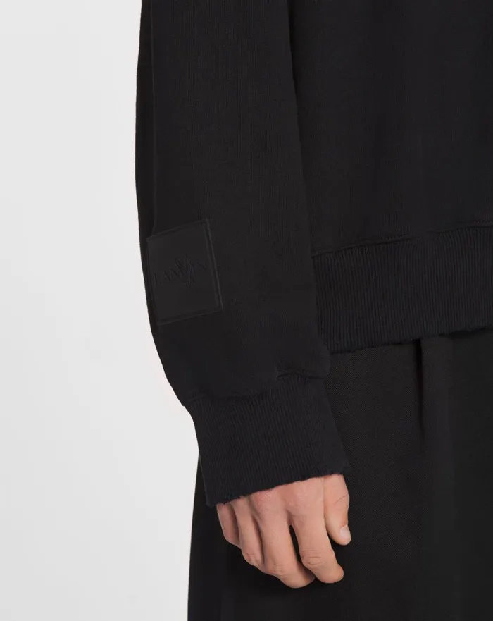 Lanvin X Future Unisex Loosefit Printed Sweatshirt Black Women Lanvin TShirts and Sweatshirts