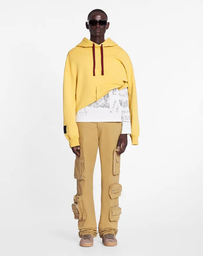 Lanvin X Future Unisex Oversized Curb Laces Corn Men Lanvin Coats and Jackets Lanvin X Future Unisex Oversized Curb Laces Corn Men Lanvin Coats and Jackets