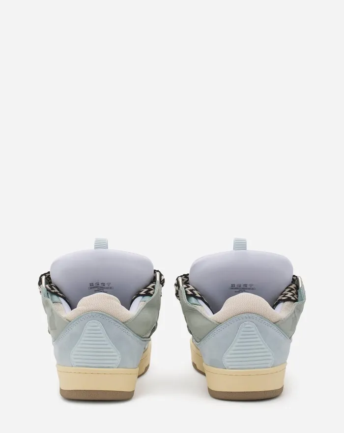 Leather Curb Sneakers Light Blue Men Lanvin Curb Leather Curb Sneakers Light Blue Men Lanvin Curb