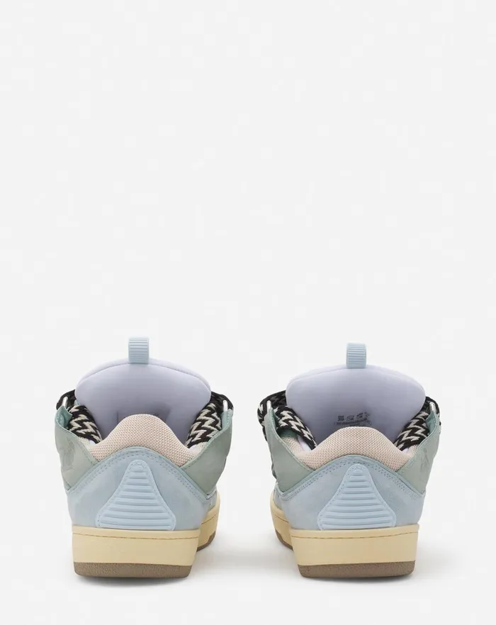 Leather Curb Sneakers Light Blue Women Lanvin Curb Leather Curb Sneakers Light Blue Women Lanvin Curb