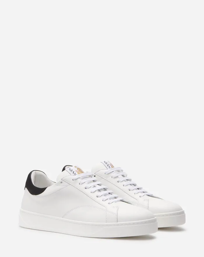 Leather Ddb0 Sneakers Whiteblack Men Lanvin Sneakers