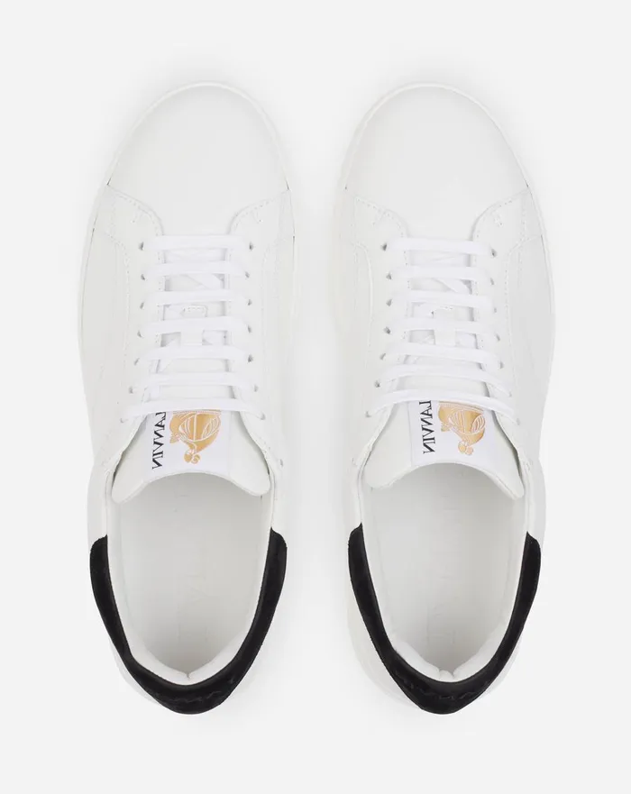 Leather Ddb0 Sneakers Whiteblack Men Lanvin Sneakers