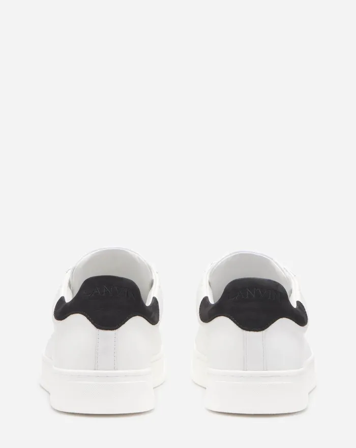 Leather Ddb0 Sneakers Whiteblack Men Lanvin Sneakers