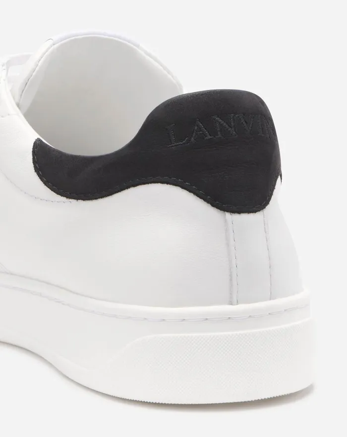 Leather Ddb0 Sneakers Whiteblack Men Lanvin Sneakers