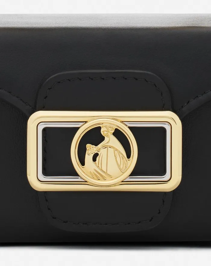 Leather Micro Pencil Cat Bag Black Women Lanvin Wallets and Small Leather Goods
