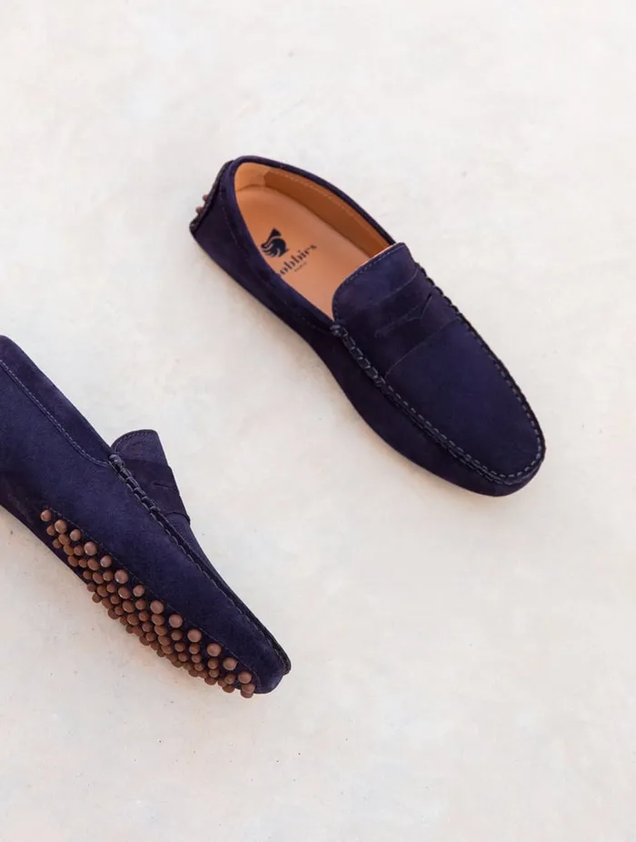 Lewis Navy Blue Men Bobbies Loafers Lewis Navy Blue Men Bobbies Loafers