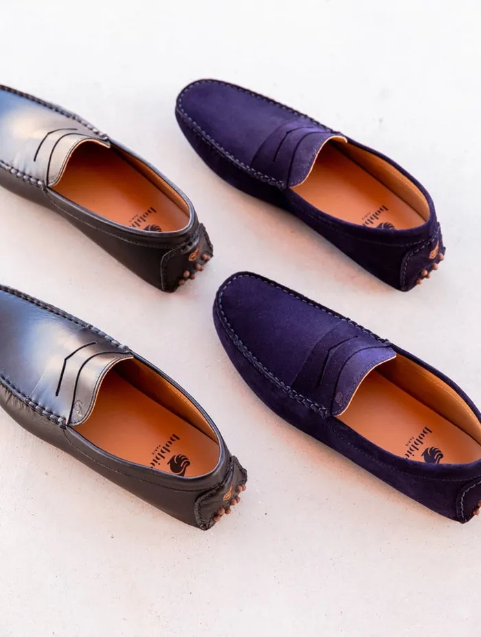 Lewis Navy Blue Men Bobbies Loafers Lewis Navy Blue Men Bobbies Loafers