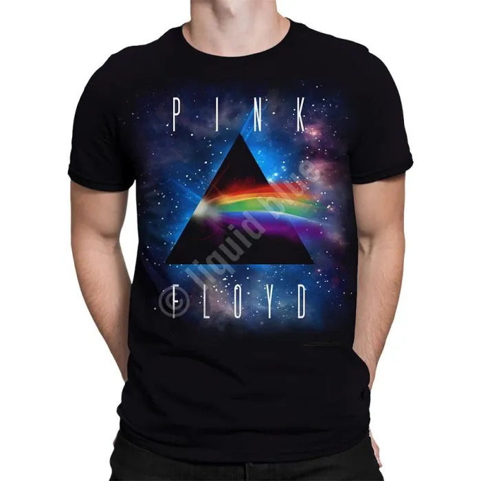 Liquid Blue Athletic TShirt Men Dark Side Space Black Athletic TShirt
