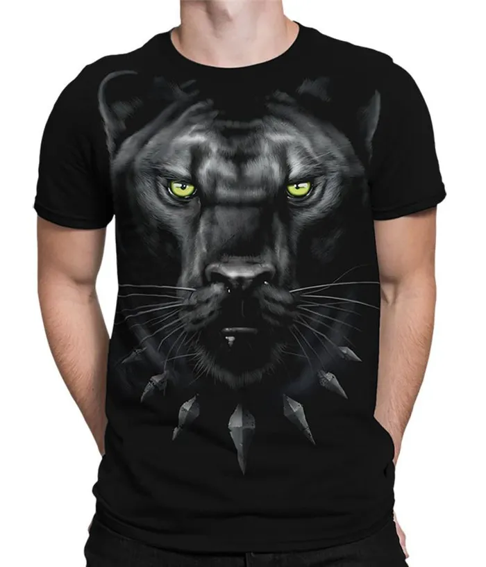 Liquid Blue Athletic TShirt Men King Panther Black Athletic TShirt