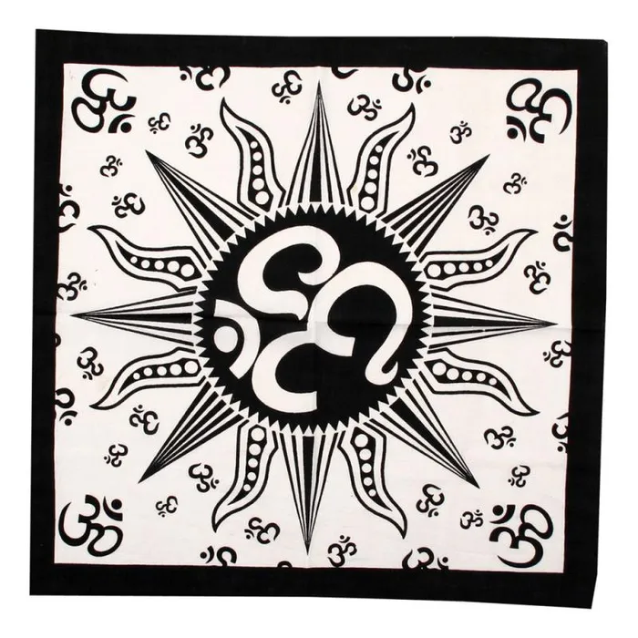 Liquid Blue Bandanas Accessories Om Sun Black Bandana