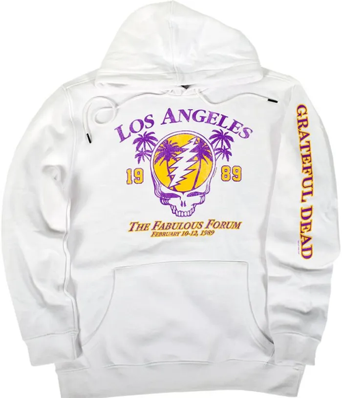 Liquid Blue Hoodie Men LA Dead White Sleeve Printed Hoodie