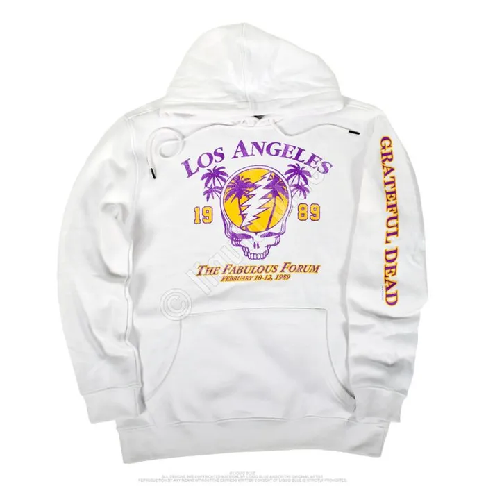 Liquid Blue Hoodie Men LA Dead White Sleeve Printed Hoodie