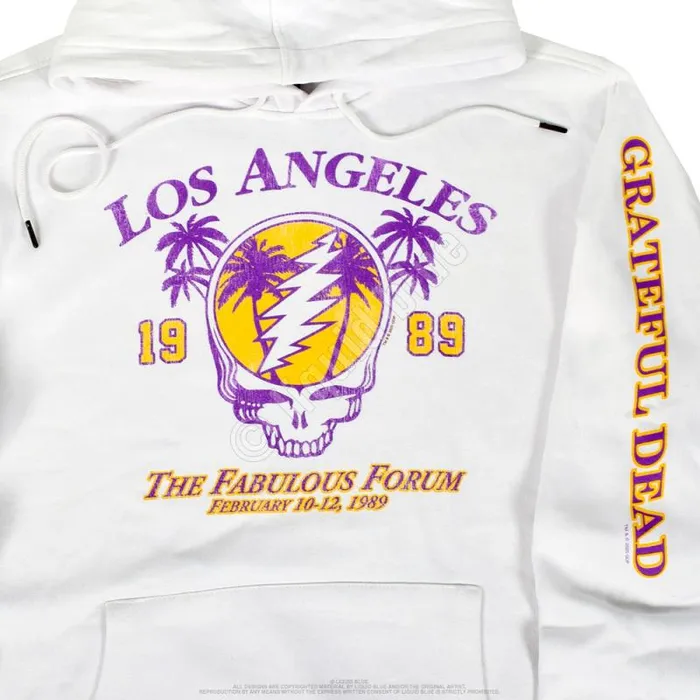 Liquid Blue Hoodie Men LA Dead White Sleeve Printed Hoodie